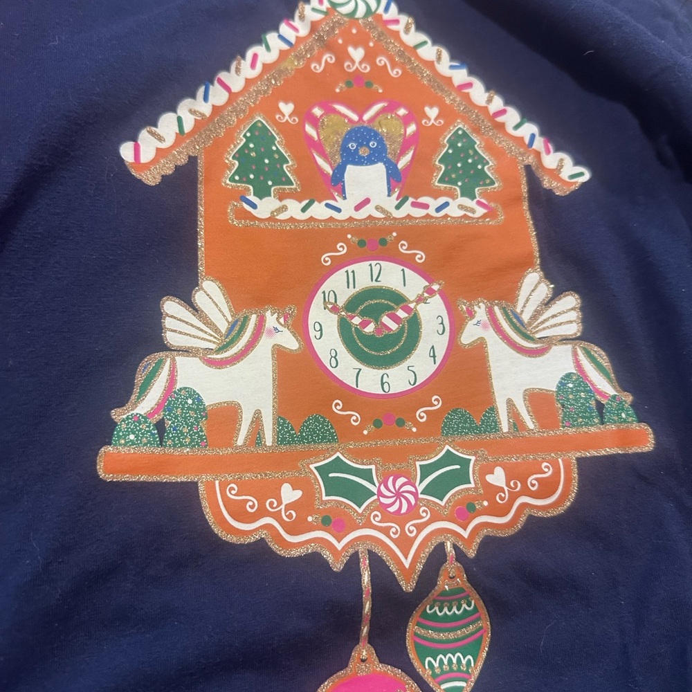 Cat & Jack Holiday Bundle Red and Blue Long Sleeve Tees